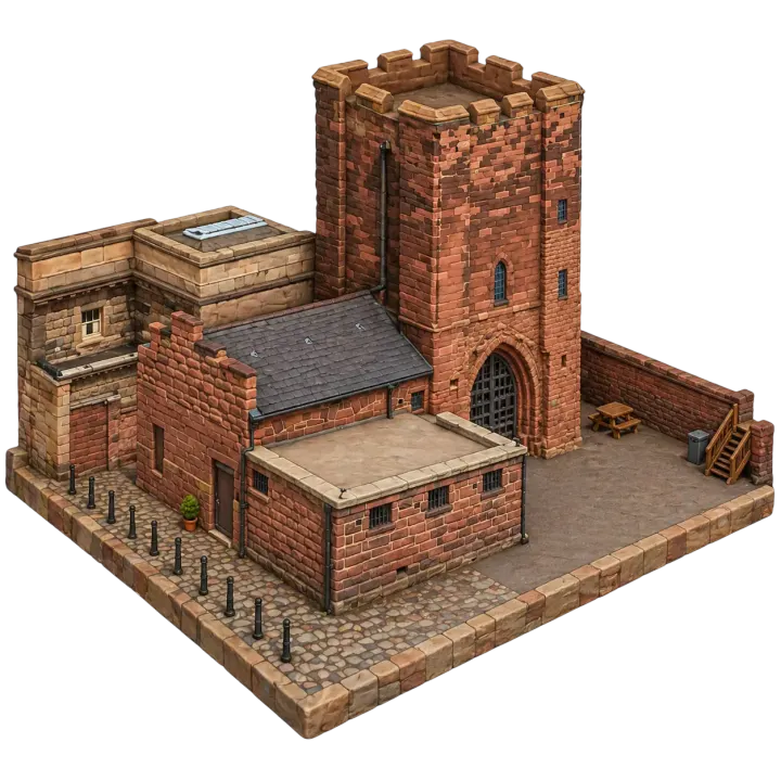 Chester Castle: Agricola Tower and Castle Walls